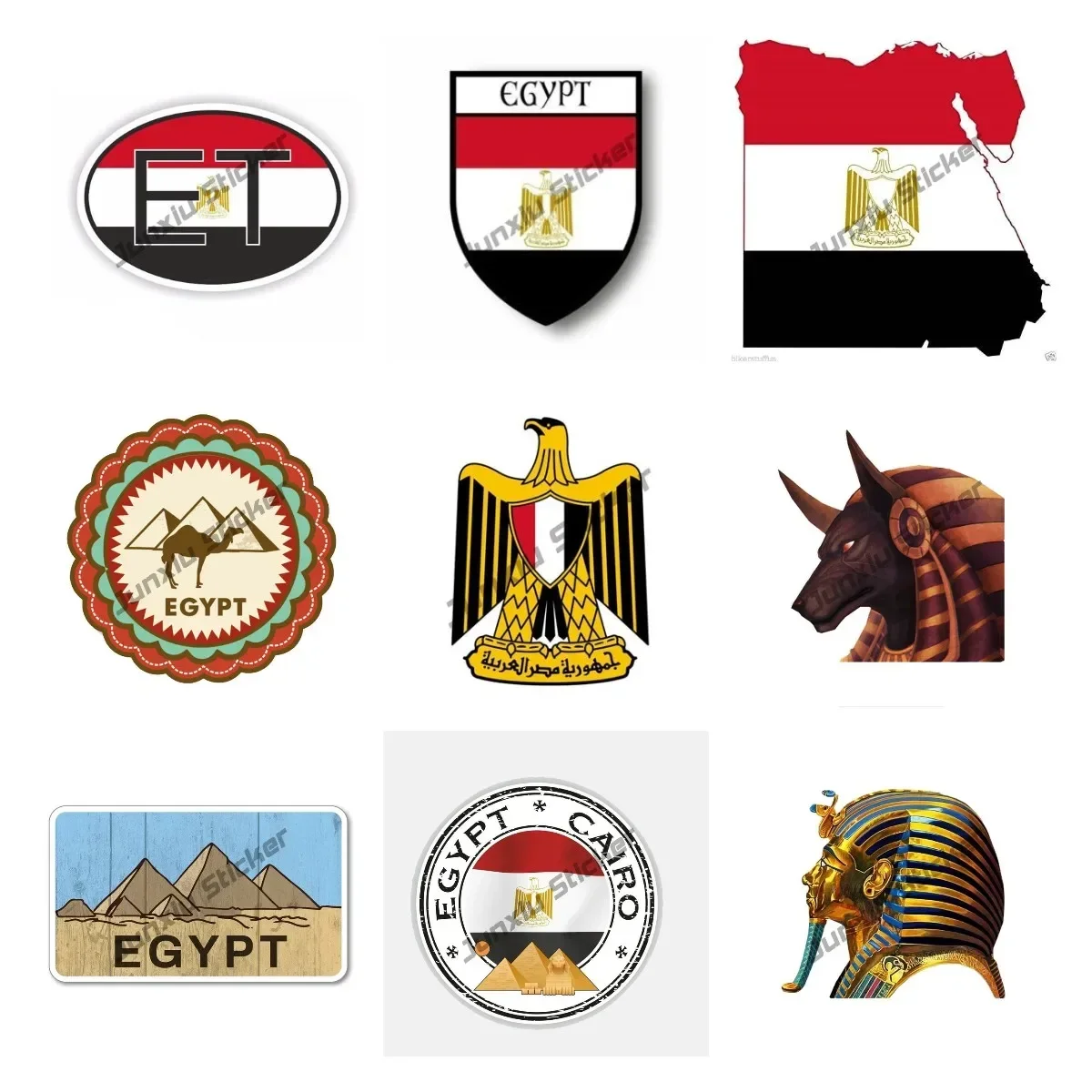 Laptop Accessories Egypt - Egypt Flag Decal Sticker Egypt Travel