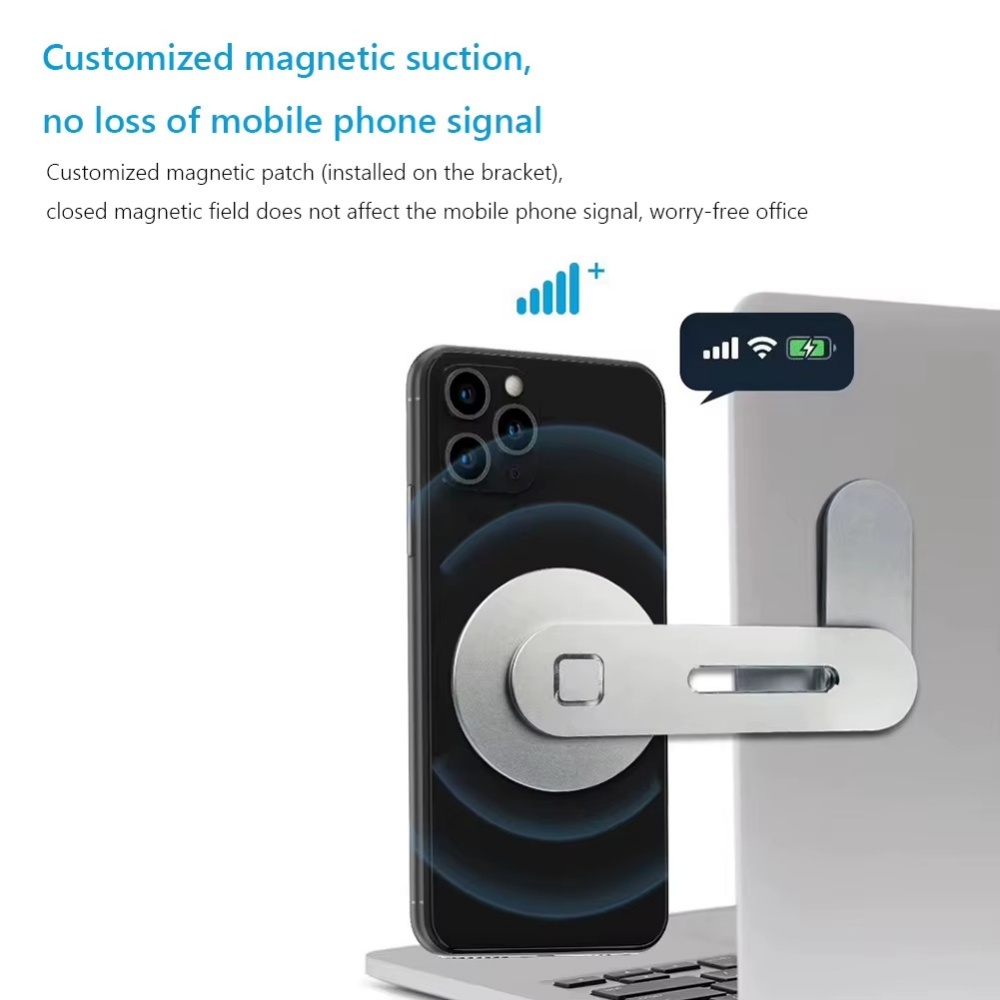 Laptop Accessories Must Have - Magnetic Laptop Phone Holder Computer Monitor