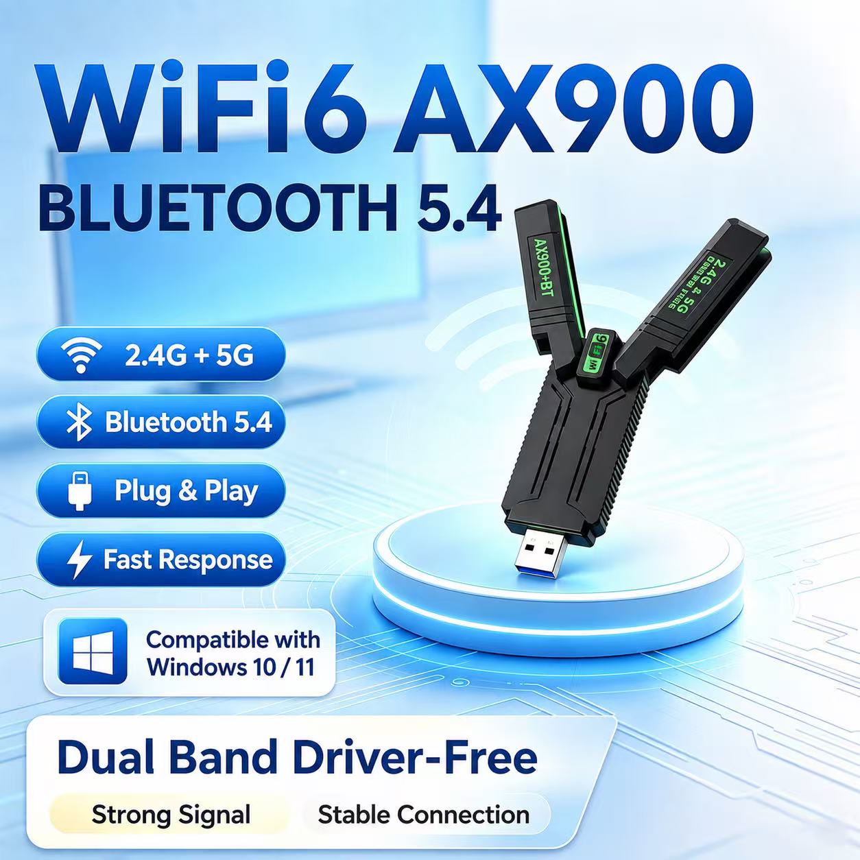 Laptop Electronics Accessories - Dual Band Gigabit USB Wireless Adapter,