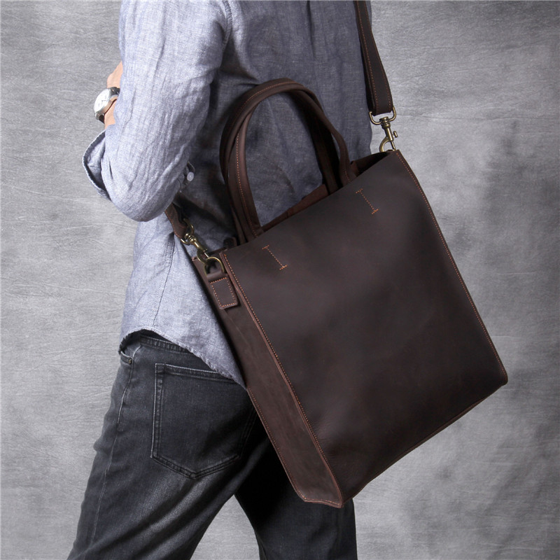 Vintage genuine leather men ha - Laptop Accessories Box ulasan dan harga