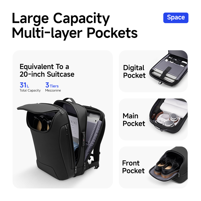 MARK RYDEN 31L Smart Men's Bac - Laptop Accessories Box ulasan dan harga