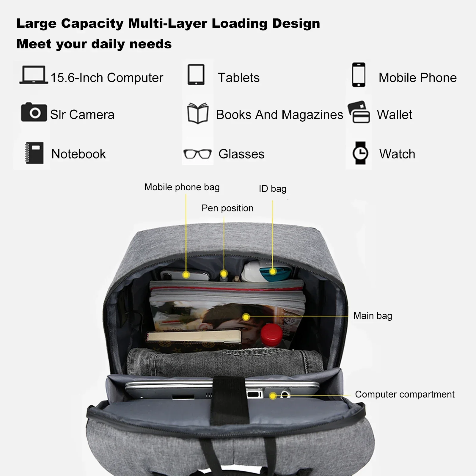 Laptop Backpack for 17 Inch La - Laptop Accessories Box ulasan dan harga