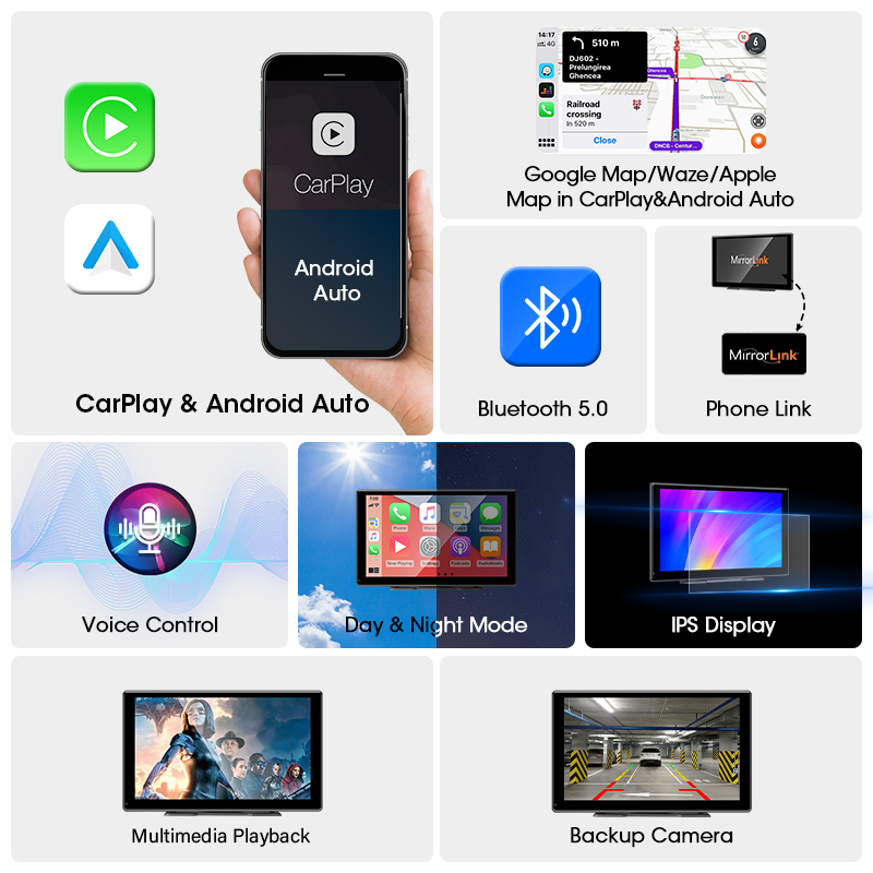 Universal Jansite 9 Inch Carpl - Monitor Portable Usb ulasan dan harga