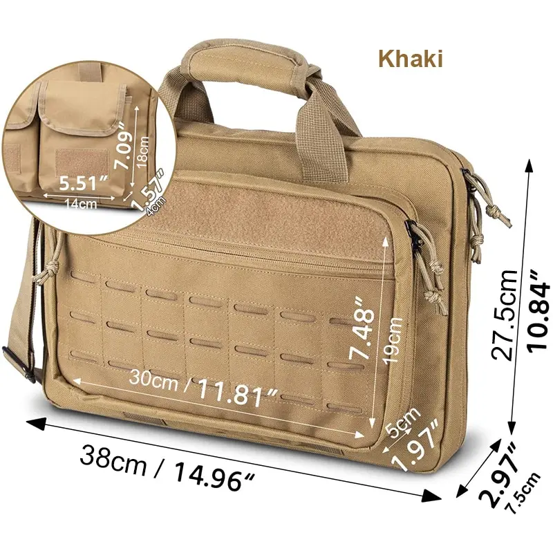 Lockable Tactical Gun Bag with - Laptop Accessories Box ulasan dan harga
