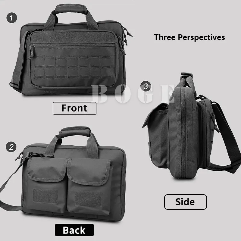 Lockable Tactical Gun Bag with - Laptop Accessories Box ulasan dan harga
