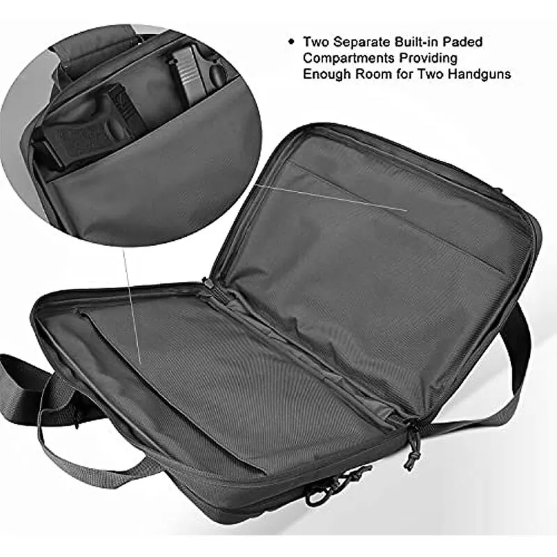 Lockable Tactical Gun Bag with - Laptop Accessories Box ulasan dan harga