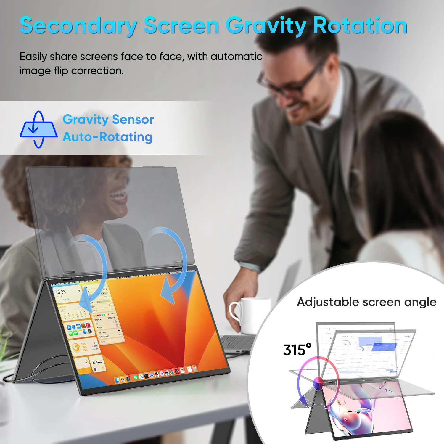 15.6 Inch Foldable Dual Triple - Monitor Portable Usb ulasan dan harga