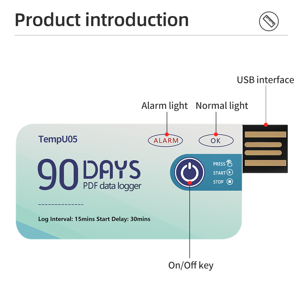 5pcs/lot TempU05 Temperature D - Monitor Portable Usb ulasan dan harga