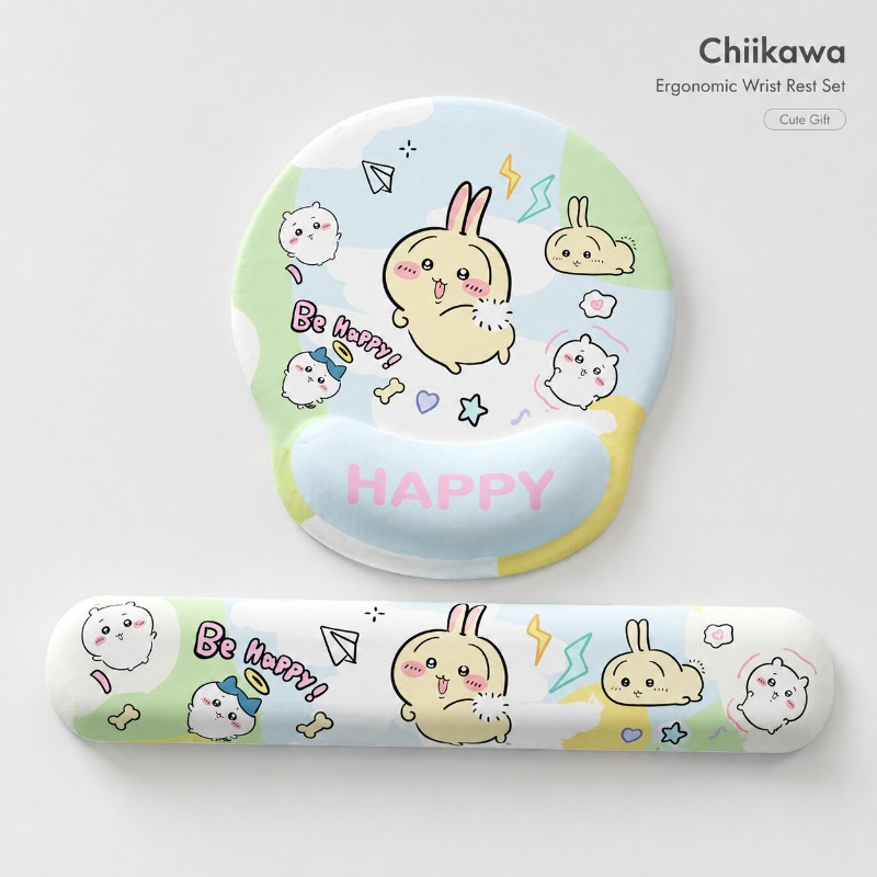 Cute Chiikawa Ergonomic Mouse  - Laptop Editing Accessories ulasan dan harga