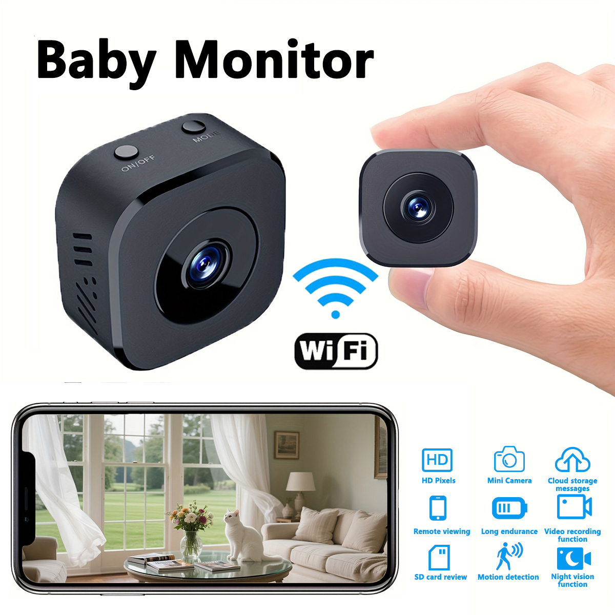 1080P HD Mini WiFi Camera Indo - Monitor Portable Usb ulasan dan harga