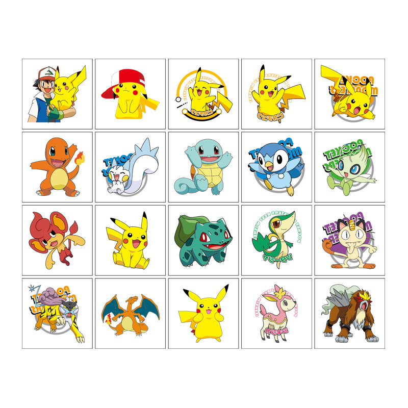 5*5cm 20pcs Pokemon Pikachu Ta - Good Laptop Accessories ulasan dan harga
