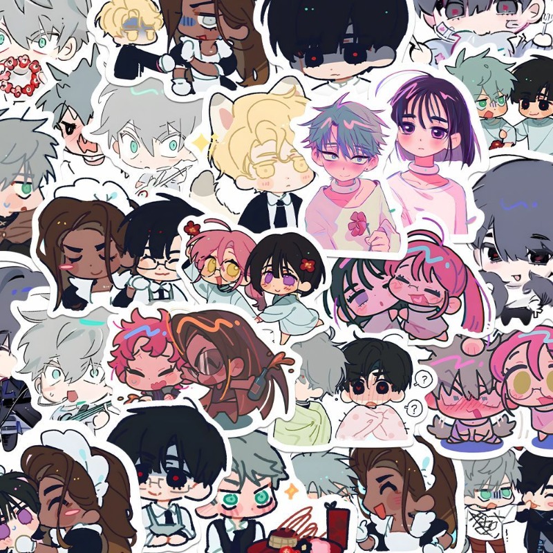 80Pcs/set Cartoon Anime Alien  - Laptop Accessories Gifts ulasan dan harga