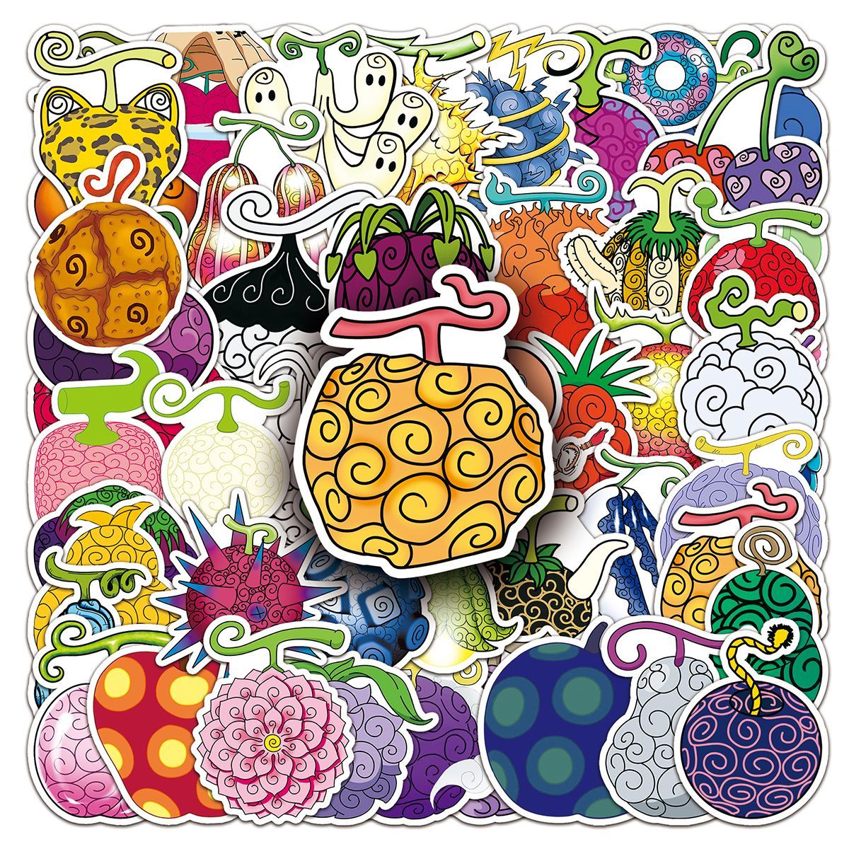 52Pcs One Piece Anime Devil Fr - Laptop Accessories Gifts ulasan dan harga