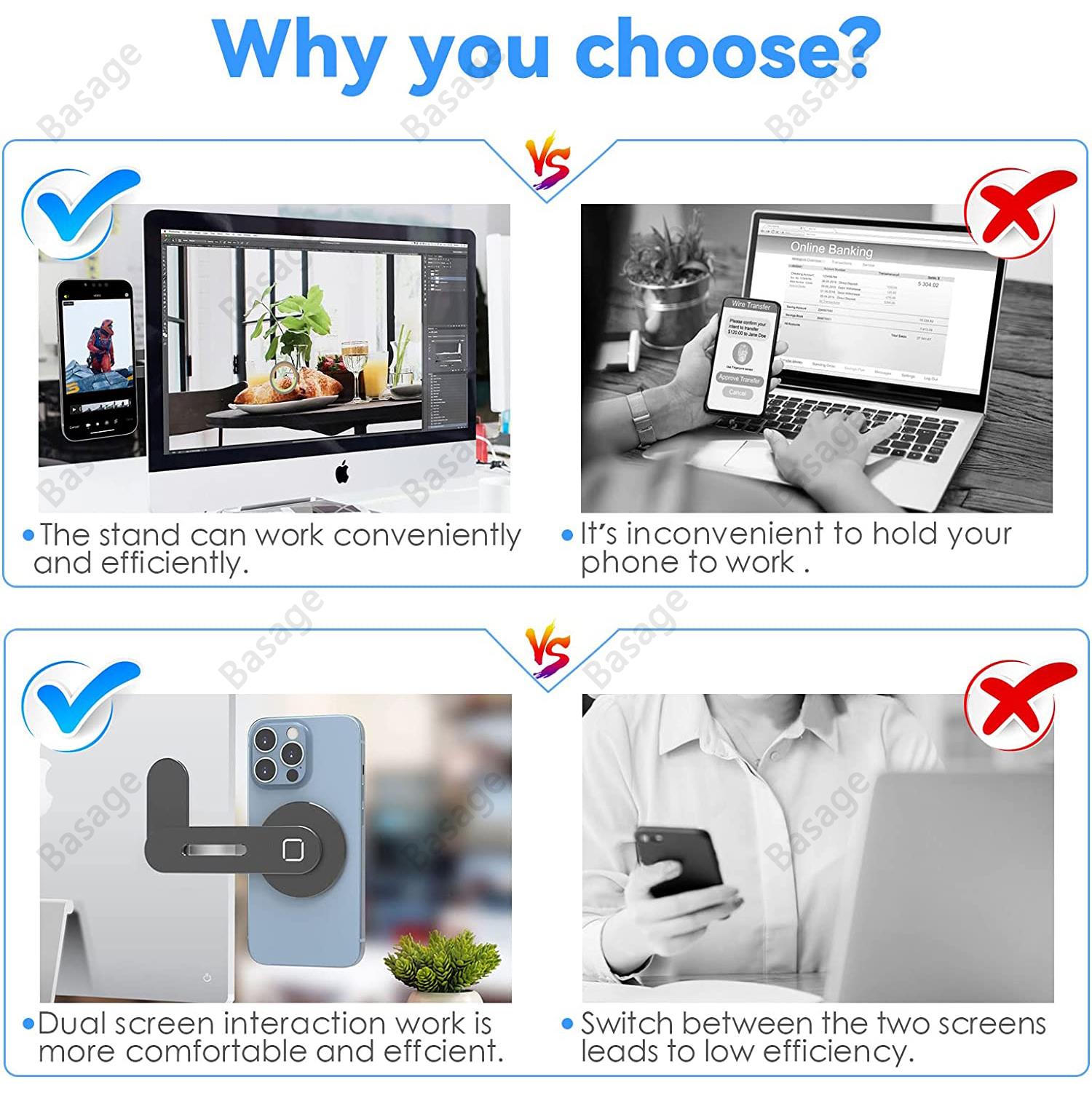 Magnetic Laptop Phone Holder C - Laptop Accessories Must Have ulasan dan harga