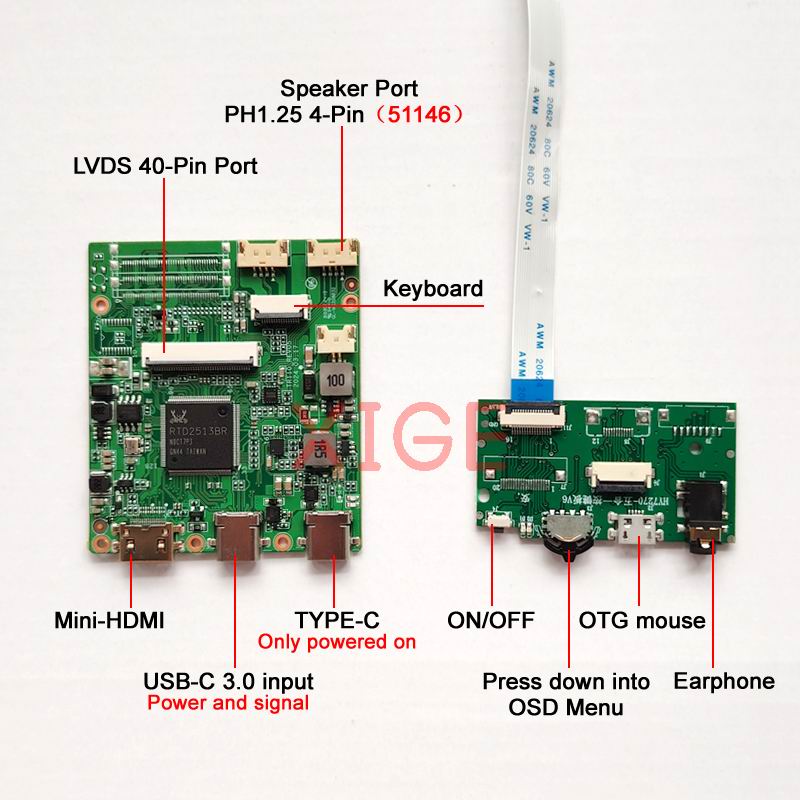Fit LP173WD1(TL)-TLA1/TLB2/TLC - Monitor Portable Usb ulasan dan harga