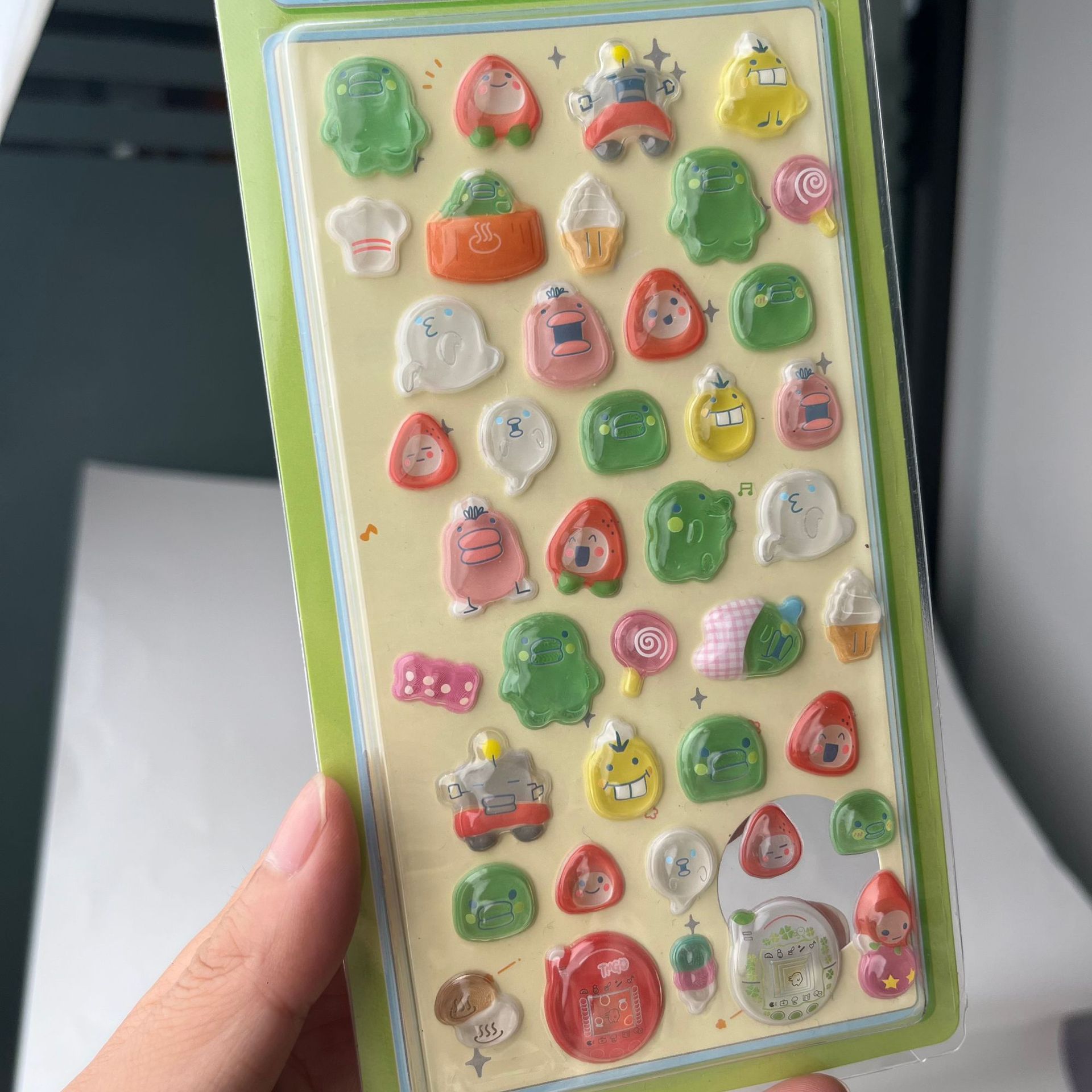 Cute Tamagotchi 3D Puffy Stick - Laptop Accessories Gifts ulasan dan harga