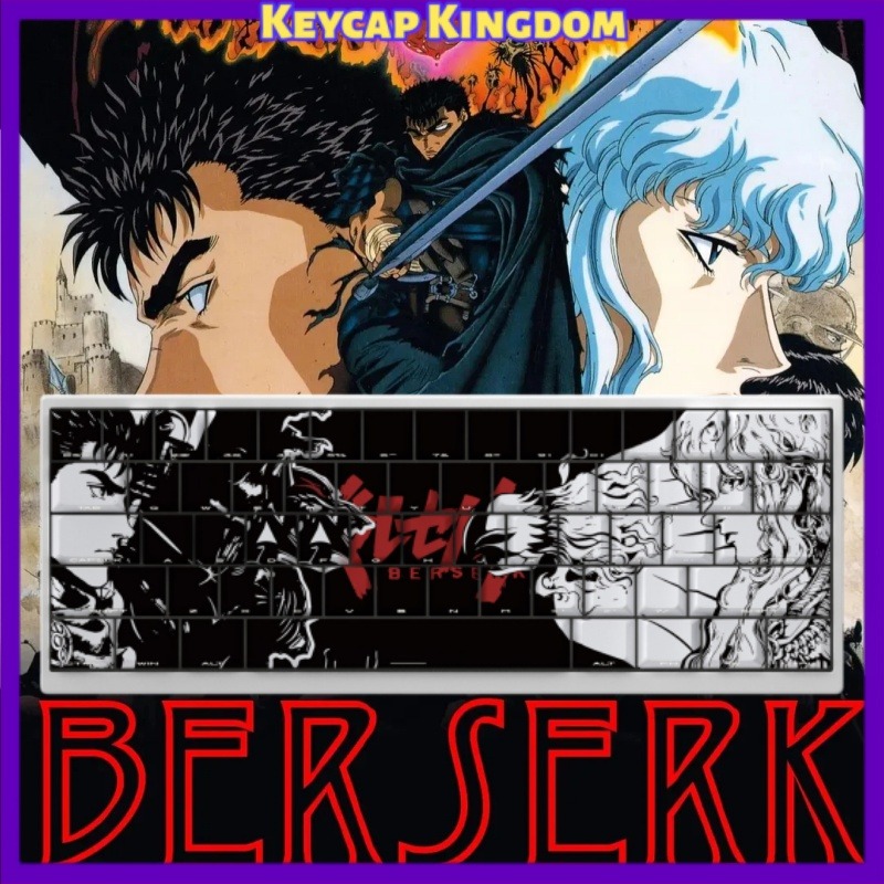 BERSERK Theme Anime Keycap 98  - Laptop Accessories Gifts ulasan dan harga