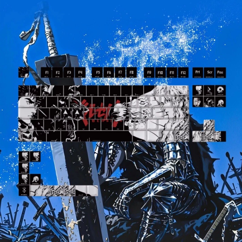 BERSERK Theme Anime Keycap 98  - Laptop Accessories Gifts ulasan dan harga