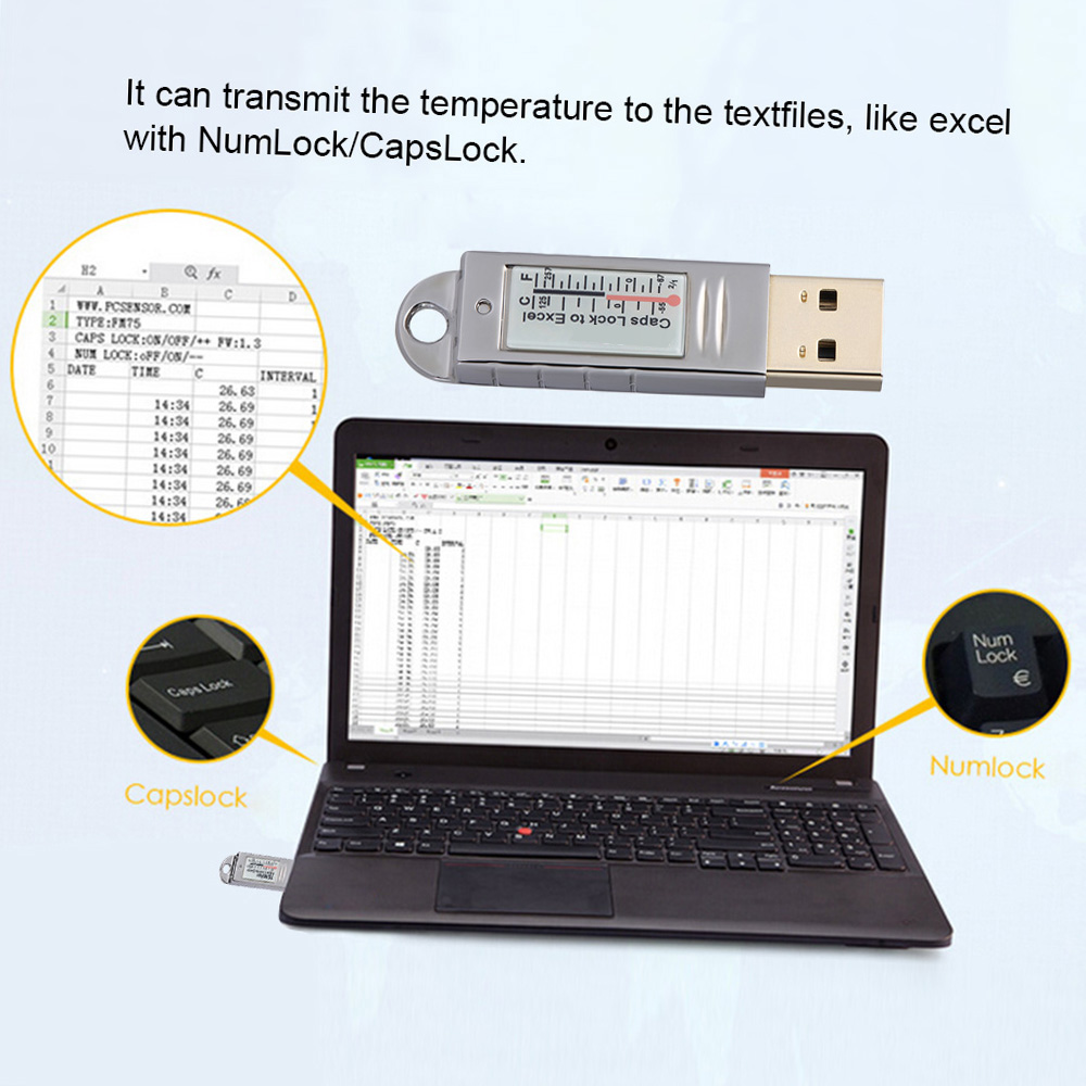 PCsensor USB Thermometer Hygro - Monitor Portable Usb ulasan dan harga