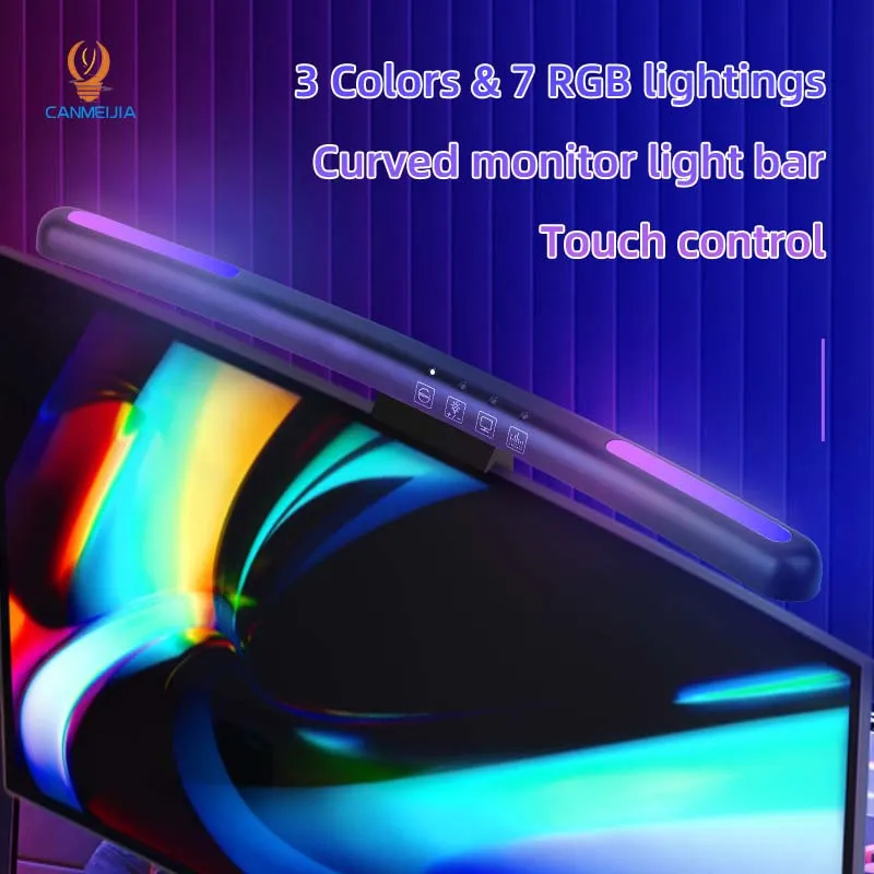 Curved LED Monitor Light Bar U - Monitor Portable Usb ulasan dan harga