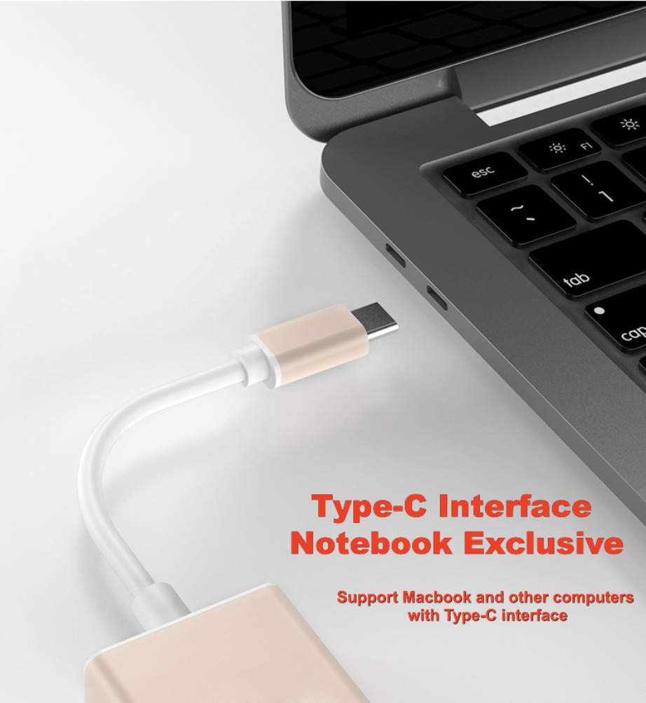 TABLLYUGE USB C to VGA  Adatpe - Monitor Portable Usb ulasan dan harga